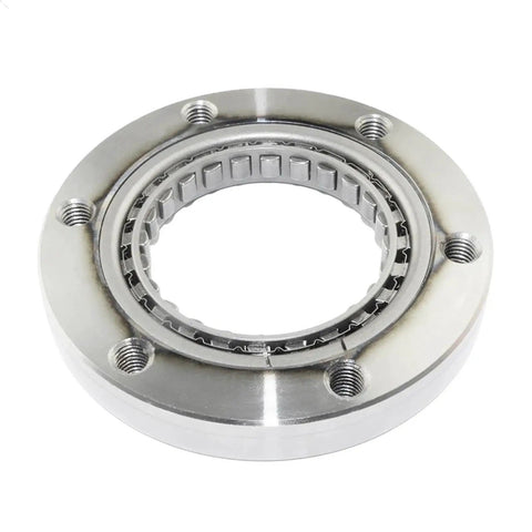 One Way Start Clutch Bearing For TGB ATV A 500 B 425 450 525 550 T 400 IRS 924816 925668 Replacement Part For Smooth Startup Fast Reliable Engagement And Easy Starts On Your ATV Or Motorcycle. Close-up image of metal bearing with screw holes, circular design for ATV use.