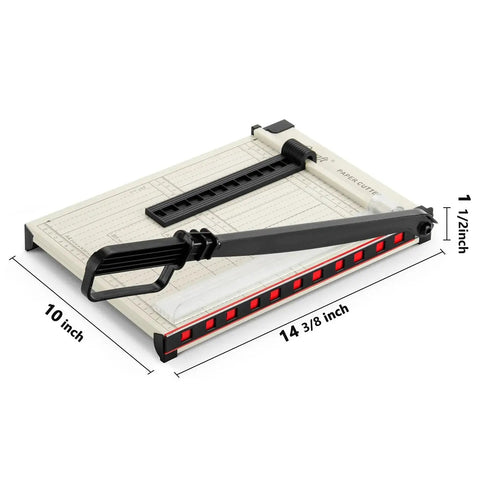 12 Inch Guillotine Paper Cutter For Arts And Crafts With Safety Guard And Magnetic Guide, heavy duty metal base
