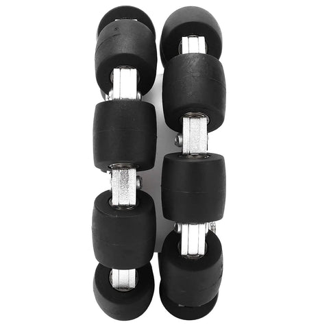 Durable 100mm Double Aluminum Omni Directional Wheel For Robots With 30Kg Load Capacity And No Fuss 360 Degree Movable Rubber Rollers