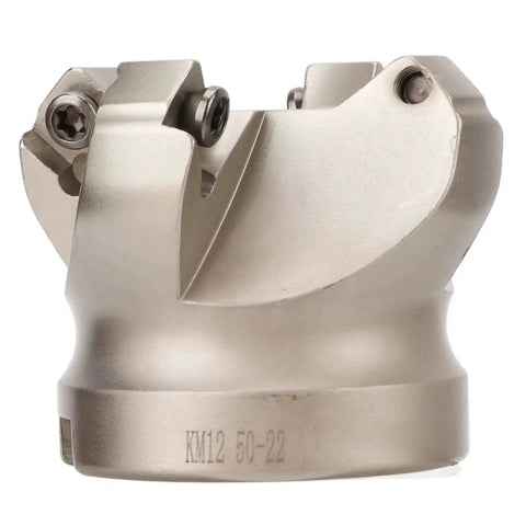 Side view of Face Mill CNC Milling Cutter Pro Grade With 4 Flutes Spiral Offset Design For SEKT1204 Precision Metal Machining Kit 40Cr.