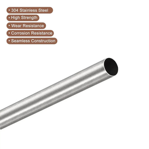 304 Stainless Steel Capillary Tube 8mm OD 0.2mm Wall 200mm Length shown with durability features
