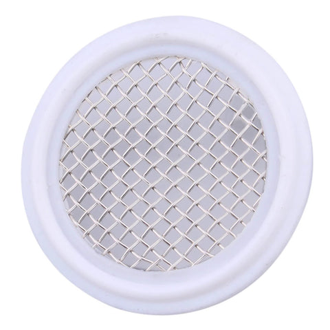 DERNORD 1.5in PTFE sanitary gasket with stainless steel mesh screen for Tri Clamp Clover, 10 mesh