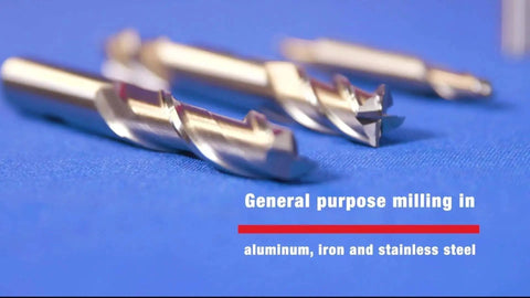 Heavy Duty HSS End Mill Set For Metalworking With Three Eighths Inch Shank And Two Flute Square End Mills In One Eighth Three Sixteenths And One Quarter Inch Diameters For Slotting Plunging And Edge Milling Built For Durability Drill America.