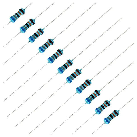 Resistor kit with blue metal-film axial resistors (through-hole, 1/4W)