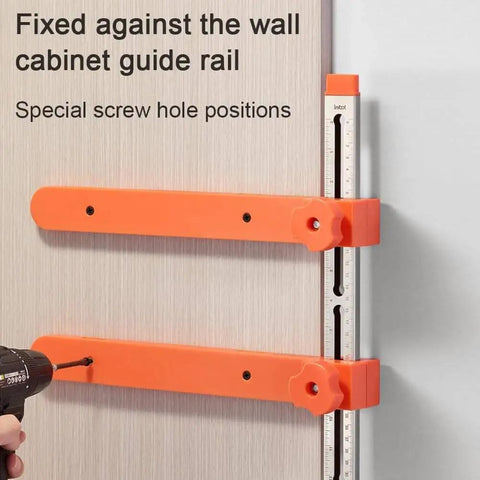 Heavy Duty Pro Grade Shop Ready Drawer Slide Jig With Toggle Clamp For Easy And Precise Cabinet Drawer Installation And Quick Alignment Save Time For DIYers And Carpenters Sturdy Metal Guide Rail Clamp For Woodworking mounted on guide rail