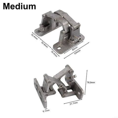 Ultra Durable Invisible Stainless Steel Hidden Door Hinge For Heavy Fire Doors With Precise Adjustable Fit And High Load Capacity Up To 100 Kg For Cabinets Closets Access Panels And Stone Doors Medium CYRENT. Two views of stainless steel hinge showing dimensions.