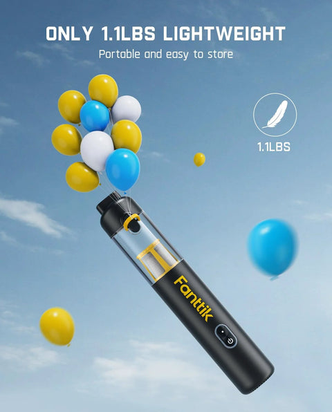 Fanttik Slim V8 APEX handheld car vacuum, black with yellow logo, 1.1 lb, 19000Pa cordless 4-in-1