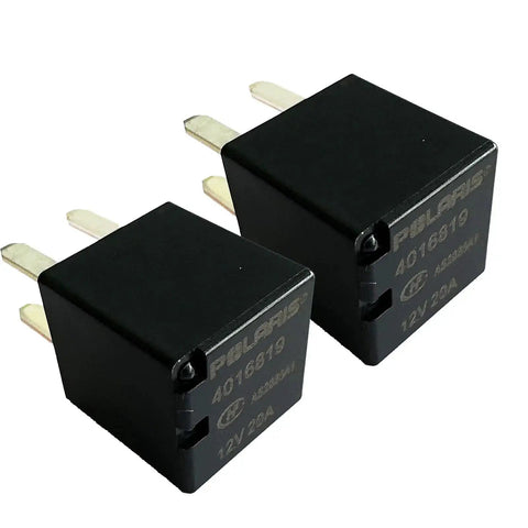 Two Pack 4016819 12V DC 20A Ultra Micro ISO Automotive Relay 4 Pin High Current, Ideal For Car Lighting And Electrical Systems