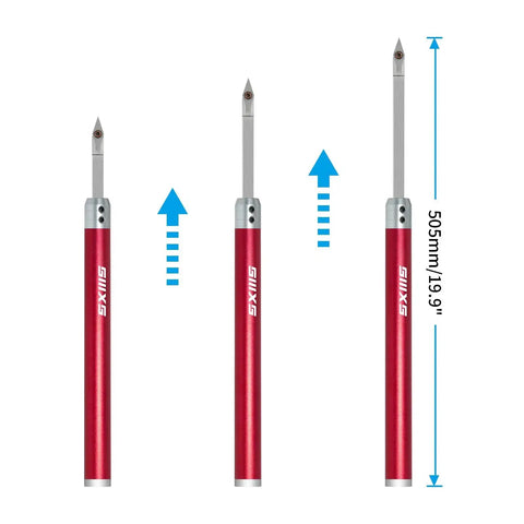 Three adjustable tools from Carbide Tip Wood Lathe Tool Set With Bowl Sander Roughing Finishing And Hollowing Tools