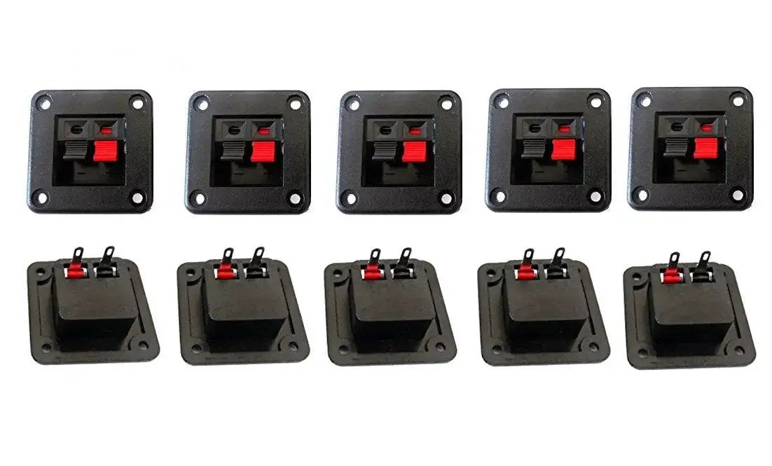 Push Type Speaker Terminal Block With Spring Clip 2 Po...