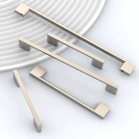 Brushed Satin Nickel Cabinet Pulls 5 Inch Center To Center 10 Pack Kitchen Cabinet Hardware Handles for cabinets and drawers