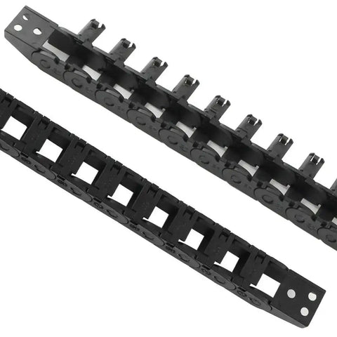 10x11mm Drag Chain Semi Enclosed Adjustable Cable Carrier Black 1M Flexible Nested Drag Chain Cable Track For 3D Printers CNC Routers And Milling Rigs