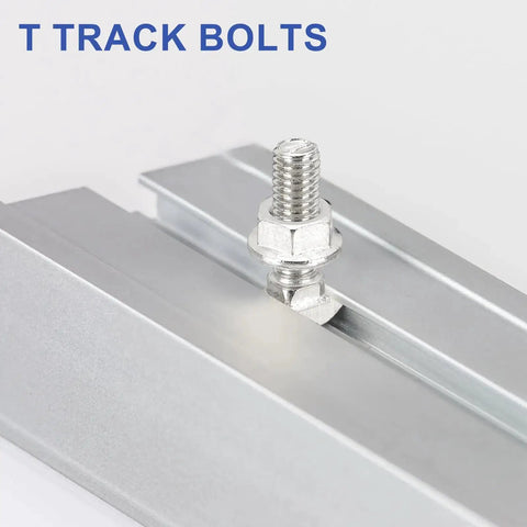 M8x25mm T Slot Bolts For 40 Series Aluminum Extrusion With Hammer Head Drop In Design showcasing assembly on T track