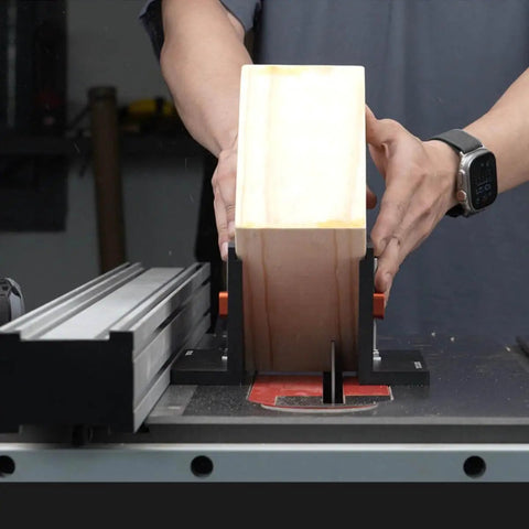 Using Dope Spline Jig For Table Saw And Router Table Build Stronger Miter Joints And Add A Design Accent With Splines Perfect For Picture Frames Small Boxes And Other Joinery Projects on table saw for precision cuts.