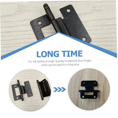 Heavy Duty Self Closing Cabinet Hinges For Kitchen Cupboards 6 Pack Iron Inset Hardware Smooth Surface