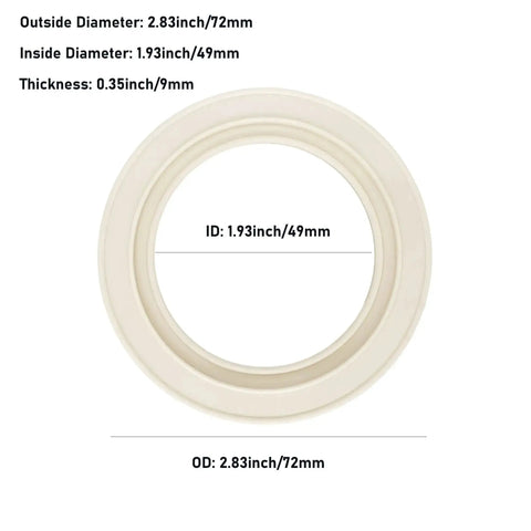 Front view of Grouphead Gasket Replacement For Oracle Dual Boiler Espresso Machines BES900 920XL 980 990 Anti Leak Silicone Water Seal Accessory