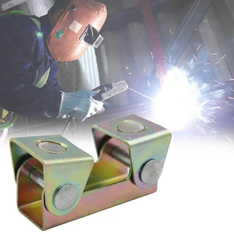 Beefy Pro-Grade V Type Welding Jig With Magnetic Stainless Steel Fixture Clamp for Doors and Metalworking Projects