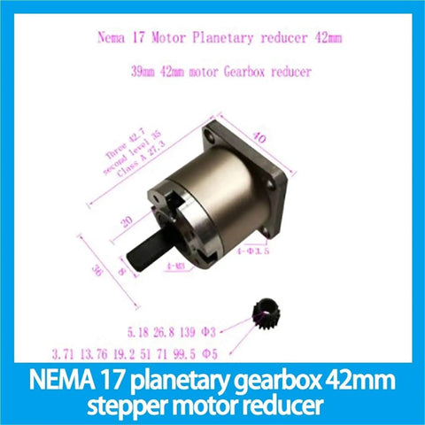 Planetary Gearbox 42mm Stepper Motor Reducer Geared Drive For CNC And 3D Printers high torque precision