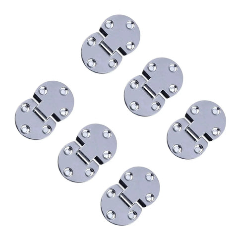 6 Pcs Zinc Alloy Flip Door Hinges 90 Degree Folding Butt Hinges For Table Desk Wardrobe Durable Hardware