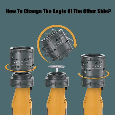 Tungsten Electrode Sharpener Grinder Head For TIG Welding Tools With Cut Off Slot And Six Size Eight Angles Forty Eight Holes