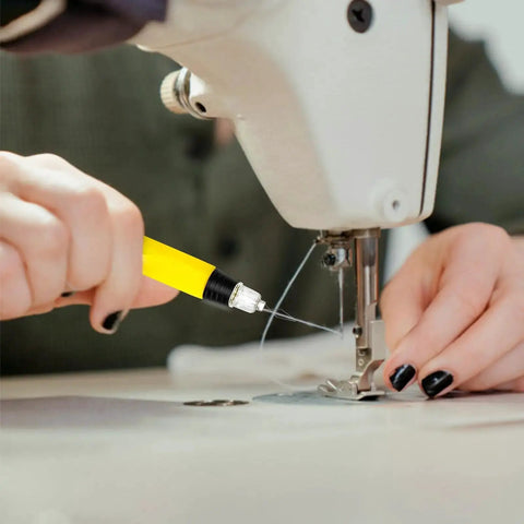 Two Pack LED Needle Threader With Light For Sewing Illuminated Manual Threader With Pinhole Visibility on sewing machine