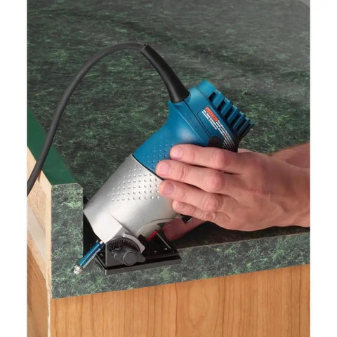 Heavy Duty One Quarter Inch By Three Quarter Inch High Speed Steel Single Flute Pilot Panel Straight Router Bit in use