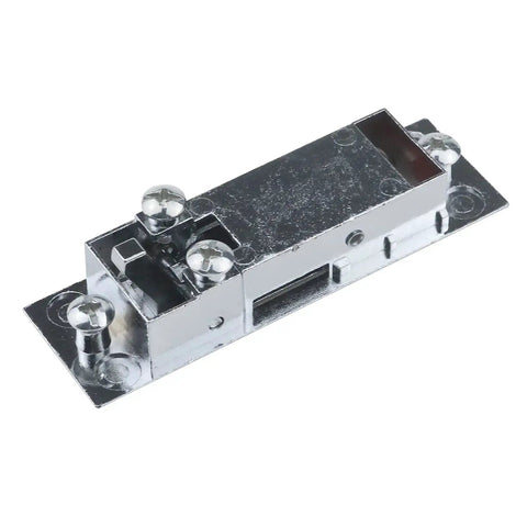 Five Pack Red Push Button Electric Cabinet Cam Locks With Keys For 4mm Thick Panels, Zinc Alloy Construction, bottom view