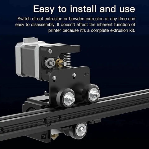 Plug-and-Play Direct Drive Extruder Kit For Ender 3 Series With 42-40 Stepper Motor Hotend, BL Touch Ready shown installed