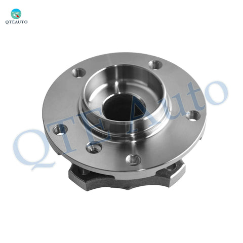 Front view of Pair Of Front Wheel Hub Bearing Assemblies Replacement For 2006 To 2010 BMW 550i V8 4.8L Kit With OE Style Fit For BMW 5 Series Durable Construction Long Lasting Durability.