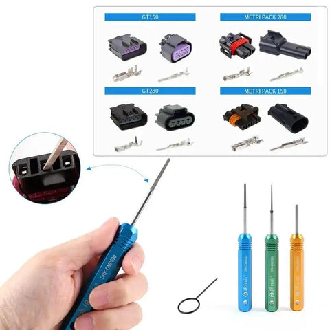 Two Piece Tool Bundle With ST5211 Pin Removal Kit and ST5212 22 Piece Allen Wrench Set tools highlighting pin removal process