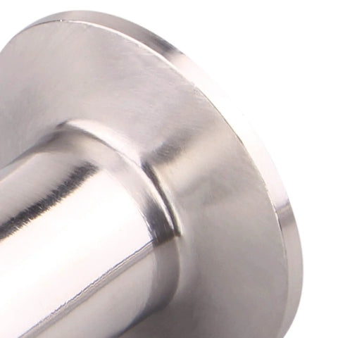 Stainless steel sanitary tri-clamp tube end adapter with flange; 1.5 in clamp, 1 in tube OD, 4 in length