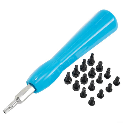 Replacement Security Screws And Screwdriver Kit For Video Doorbell Series Including Doorbell 2 And Pro, carbon steel, ABS, black/blue
