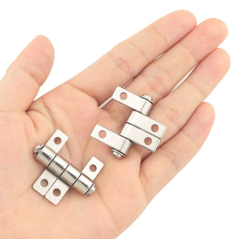 Two Pack 360 Degree Torque Hinges Friction Type Positioning Hinges Iron Durable Rust Resistant Easy To Install With Mounting Screws Included