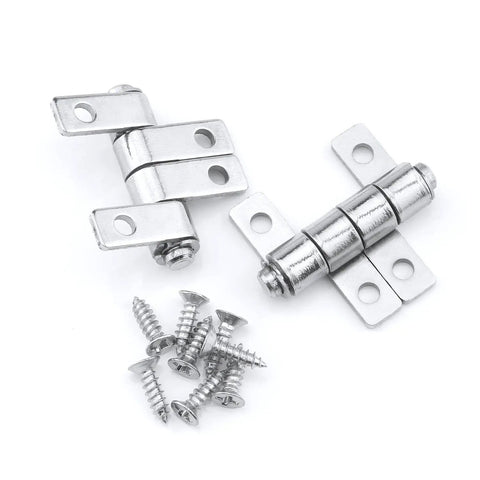 Two Pack 360 Degree Torque Hinges Friction Type Positioning Hinges Iron Durable Rust Resistant Easy To Install With Mounting Screws Included Durable Construction ITROLLE visible with screws