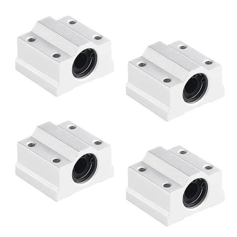 Four SCS8UU bearings for 8mm By 300mm Linear Motion Rod Guide Set With Four SCS8UU Bearings And Four SK8 Aluminum Rail Supports