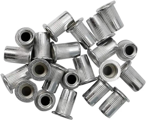 Image of 120 Piece Aluminum Rivet Nut Set 1/4-20 UNC Rivnuts Nutserts For DIYers, Auto and Home Projects