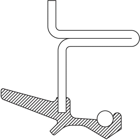 Diagram of Axle Shaft Seal 710429 With Spring Loaded Multi Lip Design for Heavy Duty Automotive Repair