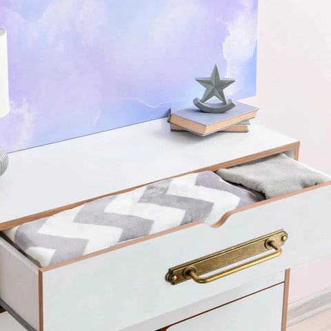 Drawer with Antique Brass Drawer Pulls with Backplates Five Point Zero Four Inch Center To Center Zinc Alloy Cabinet Handles