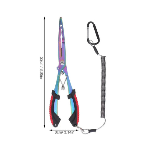 Multifunctional Long Nose Fishing Pliers With Line Cutter And Hook Remover For Saltwater And Freshwater Fishing Stainless Steel Grippers