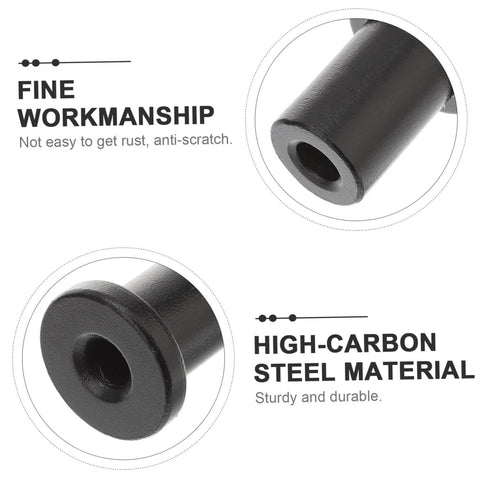 Close-up of Set Of 5 Barn Door Spacer Hardware Track Connectors, highlighting fine workmanship and high-carbon steel material.