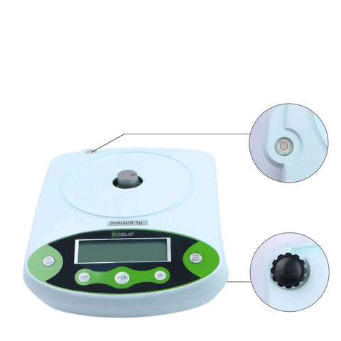 Digital Precision Lab Scale 15 Kg By 0.1 g Readability With 150 By 180 mm Stainless Steel Pan, Counting And Tare Functions, 11 Units, AC And DC Power, Workhorse For Lab, Industrial, Agricultural And Pharmaceutical Use.