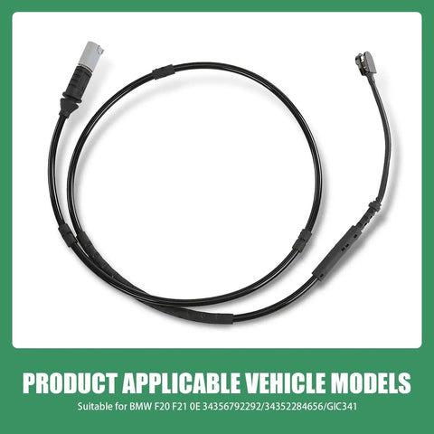 Merdege brake pad wear sensor cable for BMW F20/F21, black, 1pc