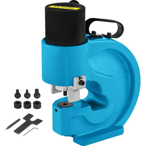 35 Ton Hydraulic Hole Punch Tool For Iron Copper Aluminum And Stainless Steel Sheets With 109mm Throat And High Carbon Tungsten Die Set