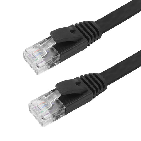 Retractable Cat6 Flat Ethernet Cable 6.6 Ft For No Tangle High Speed 10Gbps Networking Flat Patch Cord With RJ45 Connectors