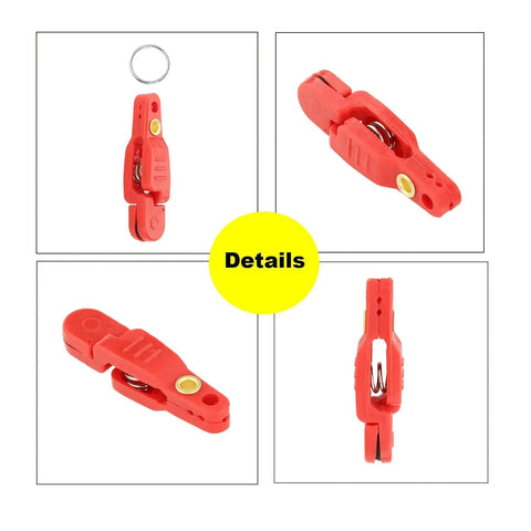 Detail view of Heavy Tension Downrigger Release Clips For Offshore Fishing Planer Boards Weights And Kites 10 Pack By YUNNLEZT