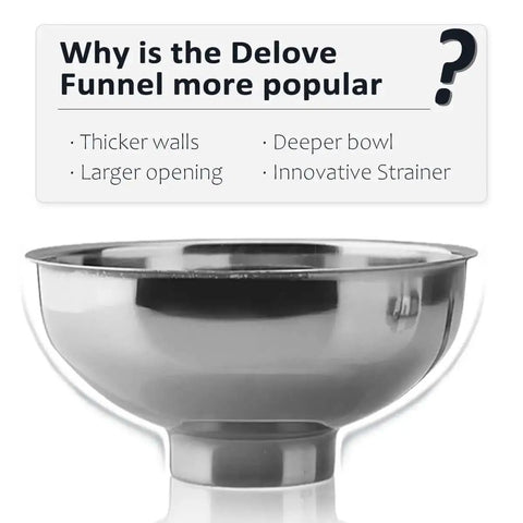 Three Piece Wide Mouth And Regular Mouth Canning Funnel Set With Strainer Stainless Steel features and design benefits