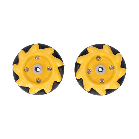 Dope Mecanum Wheels Set For DIY Robots And Smart Cars Omni Directional Wheels 48mm Pair Compatible With Building Blocks And TT Motors