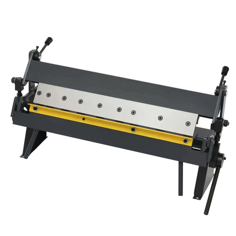 24 Inch Sheet Metal Pan And Box Brake With 0 To 135 Degree Bend Angles, Heavy Duty Industrial Metal Bender, front view