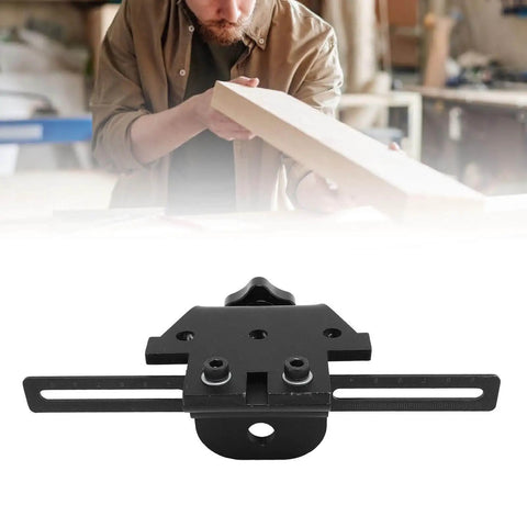 3 In 1 Dowel Jig Kit For Woodworking With High Carbon Steel Construction, Adjustable Centerblock, front view with blurred background