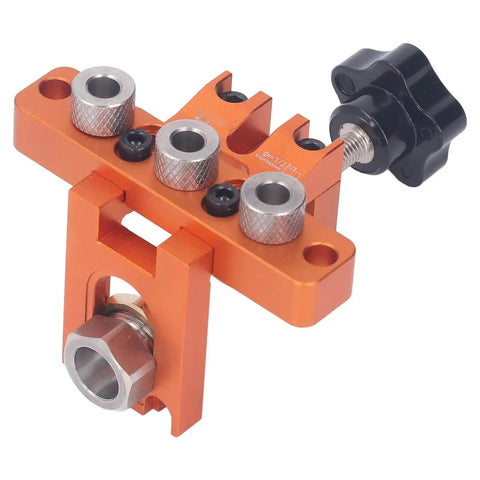 Versatile 3 In 1 Doweling Jig Kit With Auxiliary Punch Plate And Drilling Sleeve Aluminum 6061 Anodized Locator for precision